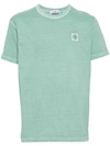 STONE ISLAND COMPASS-MOTIF MÉLANGE T-SHIRT