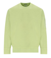 C.p. Company Diagonal Fleece White Pear Sweatshirt In Green