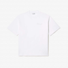 LACOSTE MEN'S LOOSE FIT HEAVY COTTON EMBROIDERED T-SHIRT - M - 4