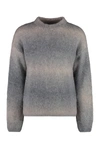 Gant Gradient Crew-neck Jumper In Grey