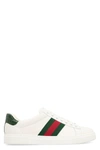 GUCCI GUCCI ACE LEATHER LOW-TOP SNEAKERS