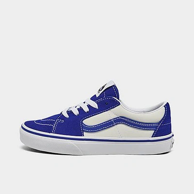 Vans Little Kids' Sk8-low Casual Shoes In Blue/marshmallow