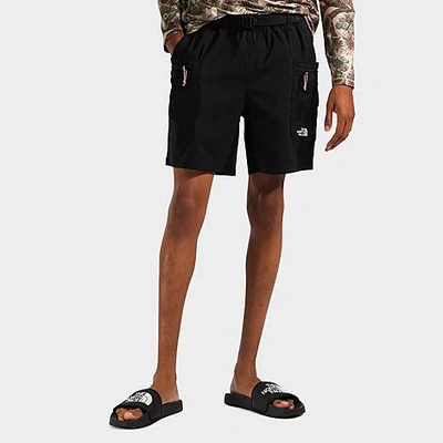 The North Face Inc Men's Class V Pathfinder 7" Belted Shorts In Tnf Black/tnf White