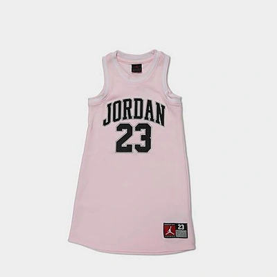Nike Jordan Girls' Little Kids' 23 Jersey Dress In Pink Foam