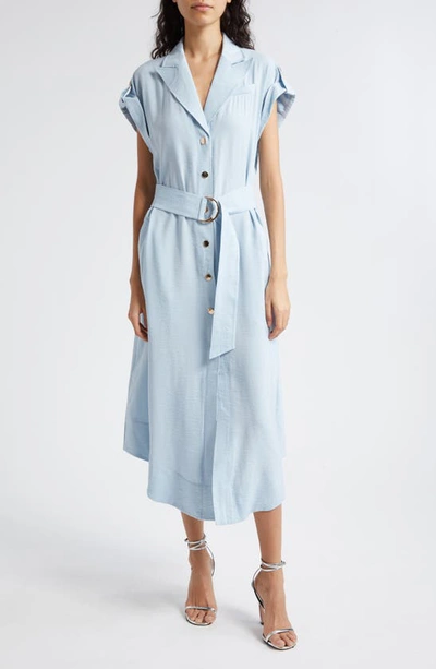 Ramy Brook Celia Belted Midi Dress In Crystal Blue