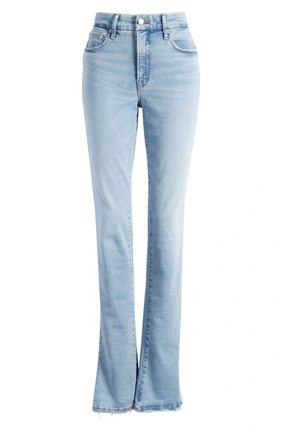 Good American Good Legs Crop Micro Bootcut Jeans In Multi