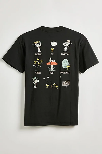 Parks Project X Peanuts Uo Exclusive Leave It Better Tee In Black, Men's At Urban Outfitters