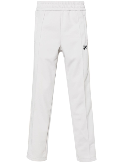 Palm Angels Logo Trousers In White
