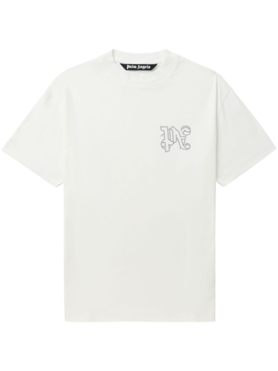 Palm Angels T-shirt With Logo In White
