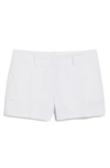 Vineyard Vines Herringbone Stretch Cotton Shorts In White Cap