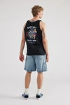 LOSER MACHINE DARTS GRAPHIC TANK TOP IN BLACK, MEN'S AT URBAN OUTFITTERS