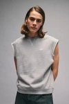 Bdg Olly Cutoff Raglan Sweatshirt In Grey, Men's At Urban Outfitters