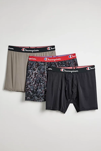 Champion Lightweight Stretch Mesh Boxer Brief 3-pack In Assorted, Men's At Urban Outfitters