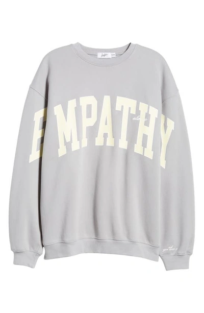 The Mayfair Group Empathy Sweatshirt In Grey/yellow
