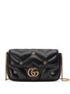 GUCCI BLACK MARMONT LEATHER CROSS BODY BAG