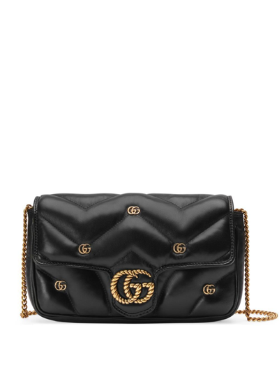 Gucci Black Marmont Leather Cross Body Bag