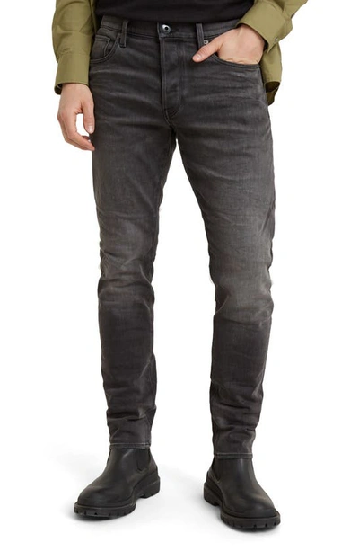 G-star Raw 3301 Slim Fit Jeans In Antic Charcoal
