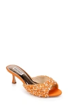 Badgley Mischka Candie Slide Sandal In Orange