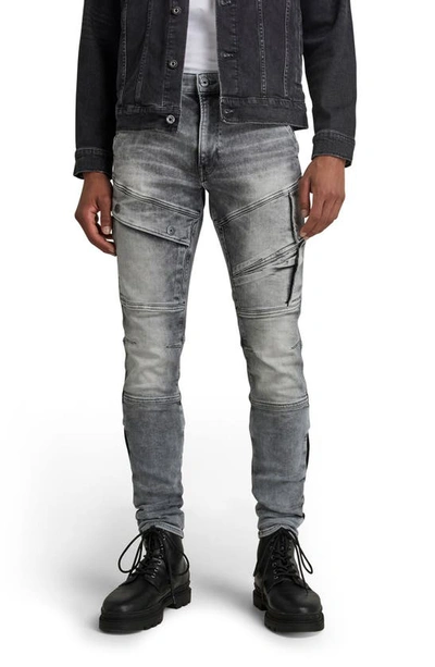 G-star Airblaze 3d Cargo Skinny Jeans In Faded Seal Grey