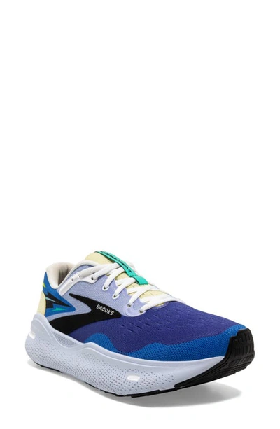 Brooks Ghost Max Running Shoe In Blue/ Yellow/ Black