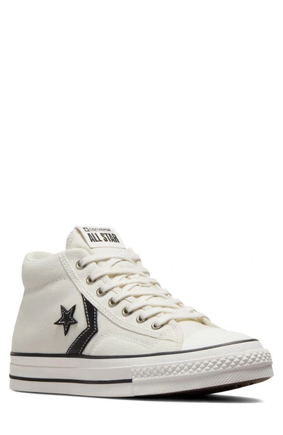 Converse Chuck Taylor® All Star® Star Player 76 Mid Top Sneaker In Vintage White/ Black/ Egret