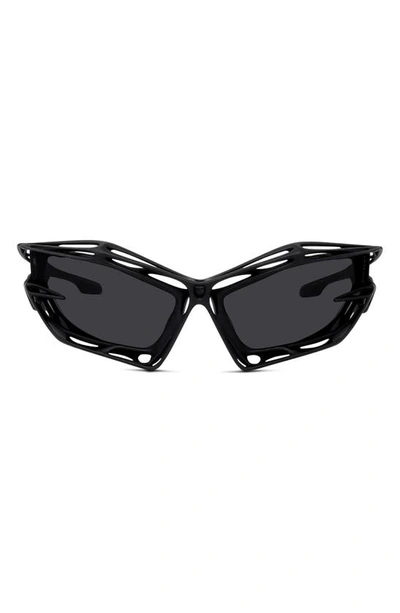 Givenchy Men's Giv Cut Cage 70mm Geometric Sunglasses In Matte Black Smoke