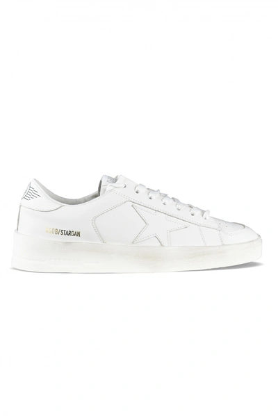Golden Goose Stardan Leather Sneaker In White