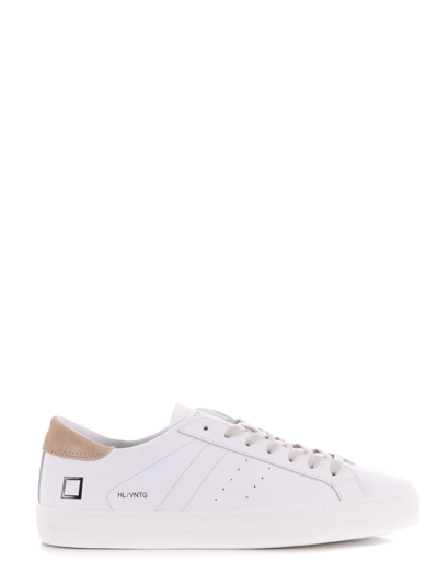 Date D.a.t.e. Sneakers "hill Low Calf Vintage" In White
