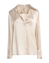 Semicouture Woman Top Ivory Size 8 Acetate, Silk In White