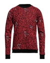 M Missoni Man Sweater Red Size Xl Polyester, Cotton In Red