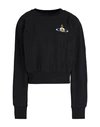 VIVIENNE WESTWOOD VIVIENNE WESTWOOD WOMAN SWEATSHIRT BLACK SIZE L ORGANIC COTTON