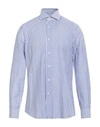 Barba Napoli Man Shirt Light Blue Size 17 ½ Cotton, Linen