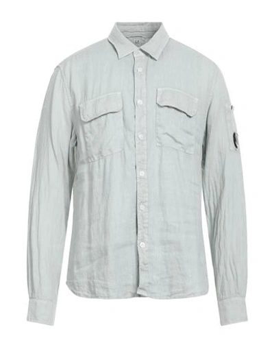 C.p. Company C. P. Company Man Shirt Light Grey Size Xl Linen
