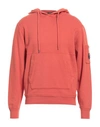 C.p. Company C. P. Company Man Sweatshirt Rust Size 3xl Cotton In Red