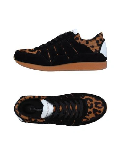 Dolce & Gabbana Man Sneakers Beige Size 9 Calfskin, Polyester