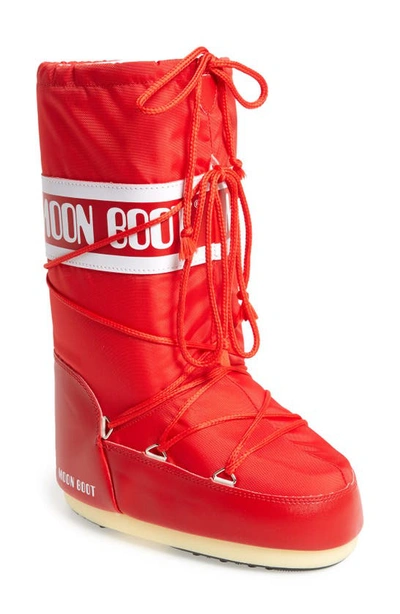 Moon Boot Classic High In Red