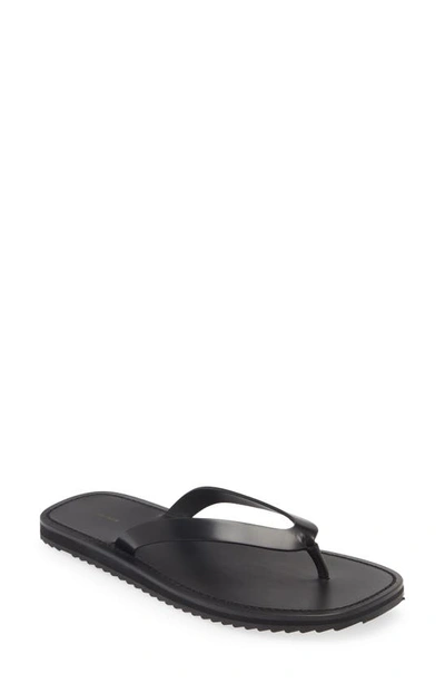 The Row City Flip Flop In Black