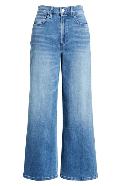 Le Jean Juliette High Waist Ankle Wide Leg Jeans In Moon River