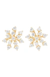 Hueb Luminus Small Diamond Earrings In Rose Gold
