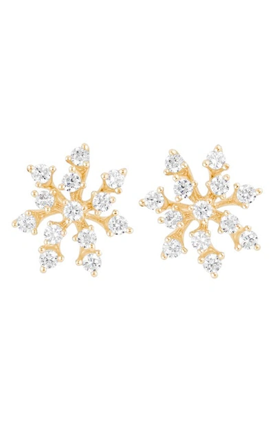 Hueb Luminus Small Diamond Earrings In Rose Gold