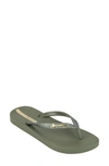 Ipanema Women's Ana Sparkle Flip-flop Sandals In Green