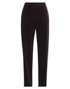 Aspesi Woman Pants Dark Purple Size 10 Cotton In Purple