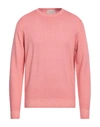Filippo De Laurentiis Man Sweater Salmon Pink Size 44 Merino Wool In Pink