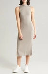 BEYOND YOGA BEYOND YOGA WELL TRAVELED RIB MIDI DRESS