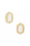 Kendra Scott Ellie Mini Stud Earrings In Gold Ivory Mother Of Pearl