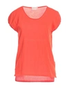 Drumohr Woman Sweater Orange Size L Cotton In Orange