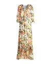 The Abito Milano Woman Maxi Dress Military Green Size 4 Viscose In Green