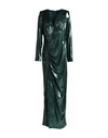 CLIPS CLIPS WOMAN MAXI DRESS DARK GREEN SIZE 10 POLYESTER