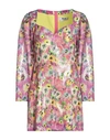 Msgm Woman Mini Dress Light Purple Size 4 Polyester In Purple