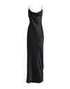 ACTUALEE ACTUALEE WOMAN MAXI DRESS BLACK SIZE 6 POLYESTER